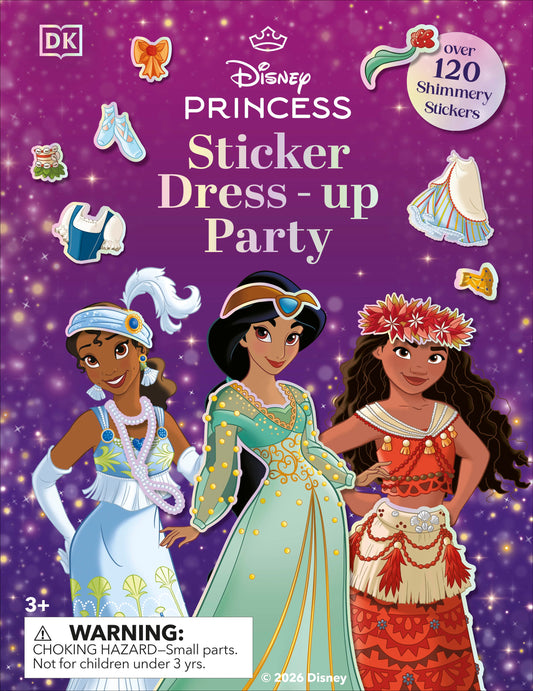 DISNEY PRINCESS STICKER DRESS UP PARTY