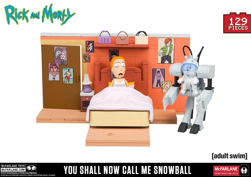 Rick and Morty You Shall Now Call Me Snowball McFarlane Building Set 129 Pcs