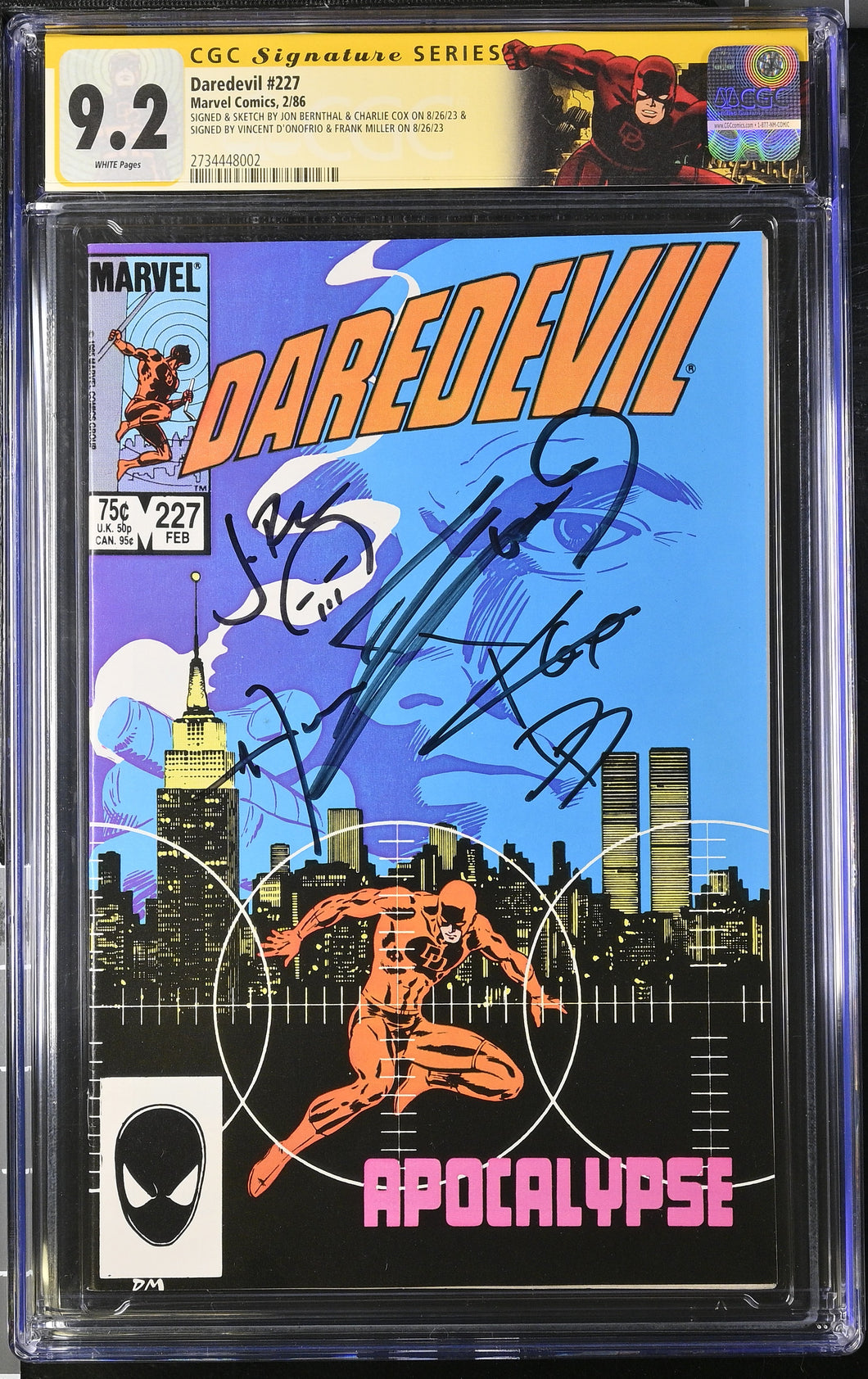 DAREDEVIL #227 CGC S.S. 9.2