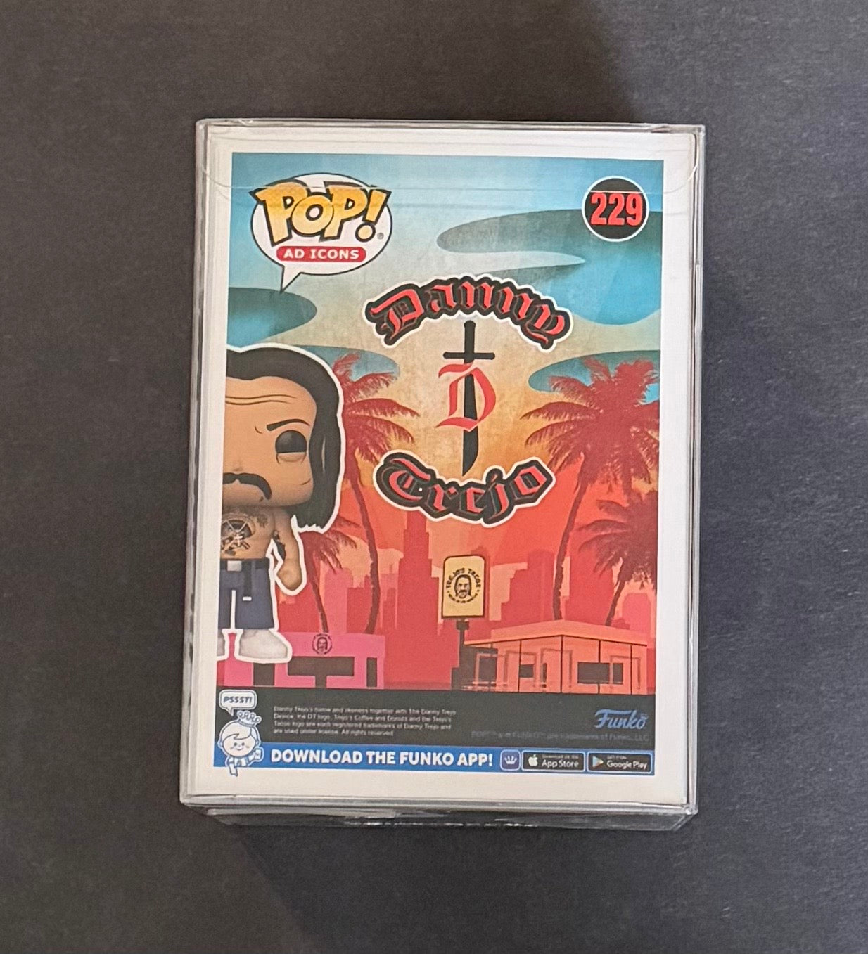 Funko Pop Danny Trejo #229 Signed Autographed JSA COA Ad Icons w/ Protector