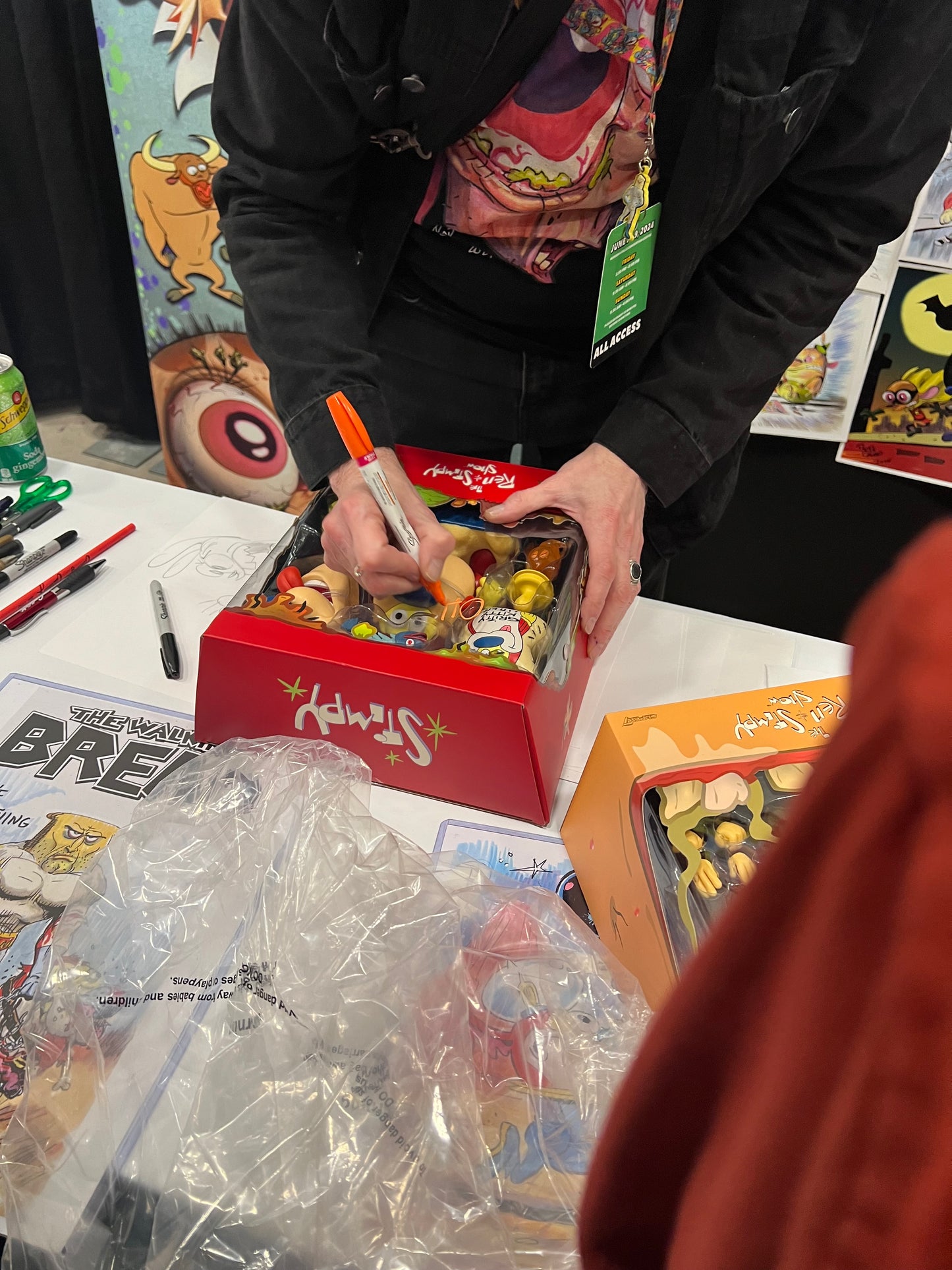 Ren & Stimpy Combo signed by Bob Camp