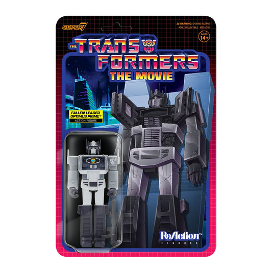 Super7 Transformers ReAction Figure Wave 4  Fallen Leader Optimus Prime