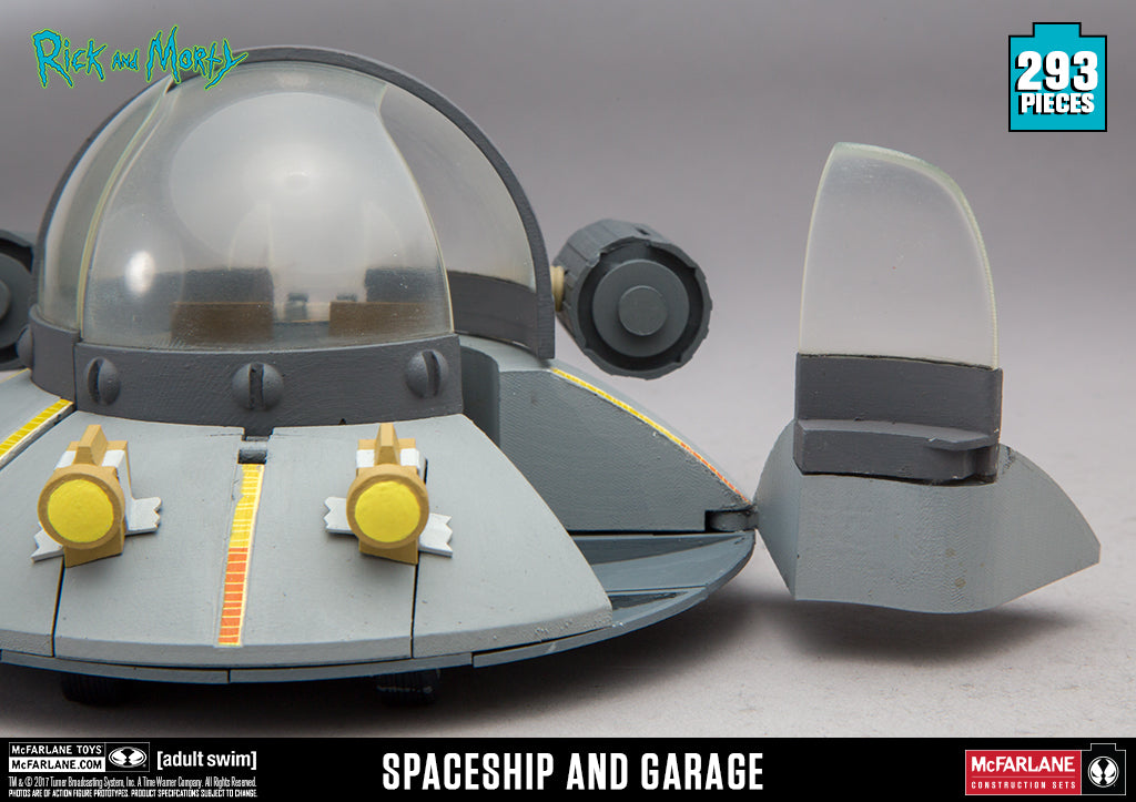 Rick and Morty Spaceship and Garage 293pcs Construction Set McFarlane