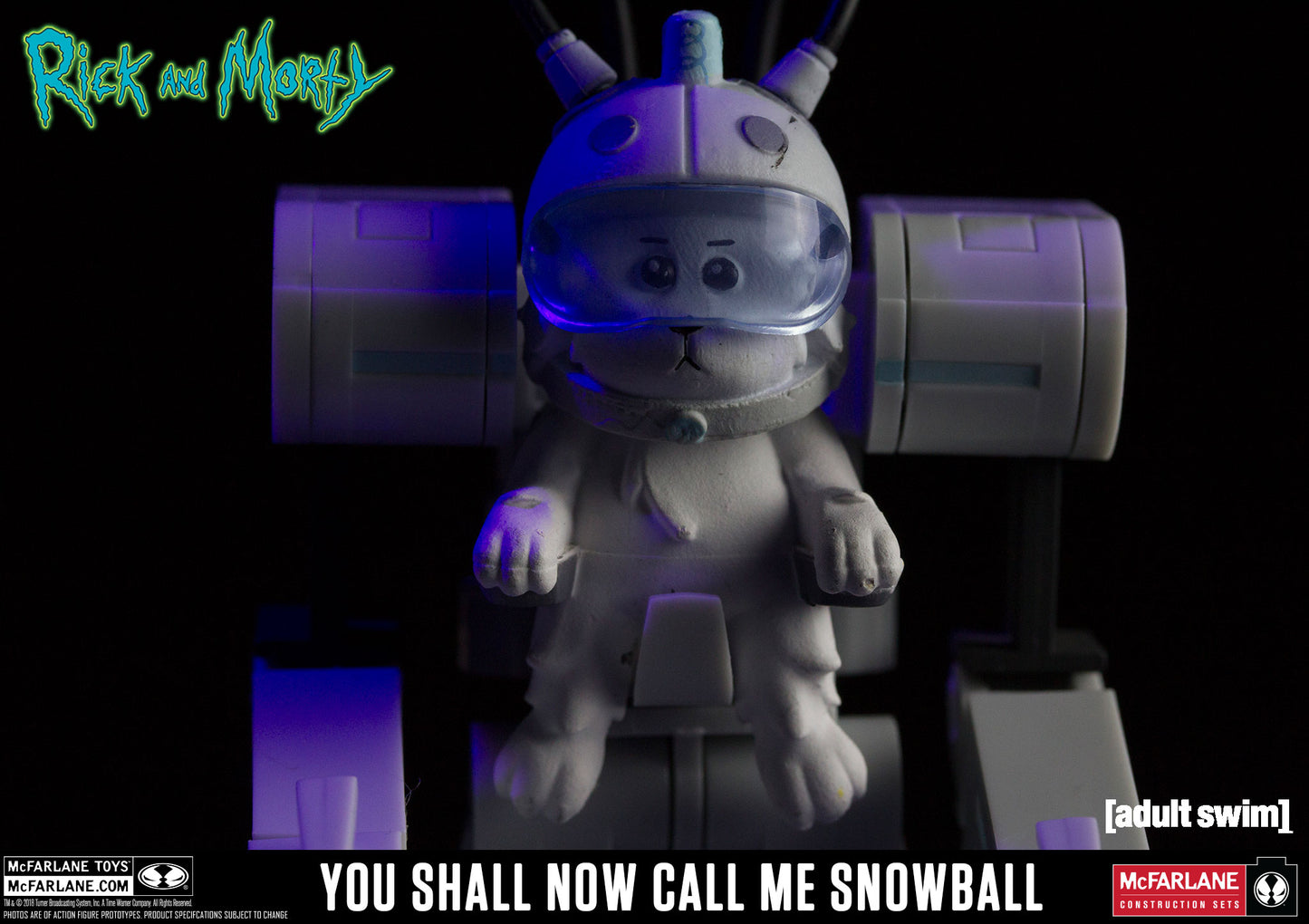 Rick and Morty You Shall Now Call Me Snowball McFarlane Building Set 129 Pcs
