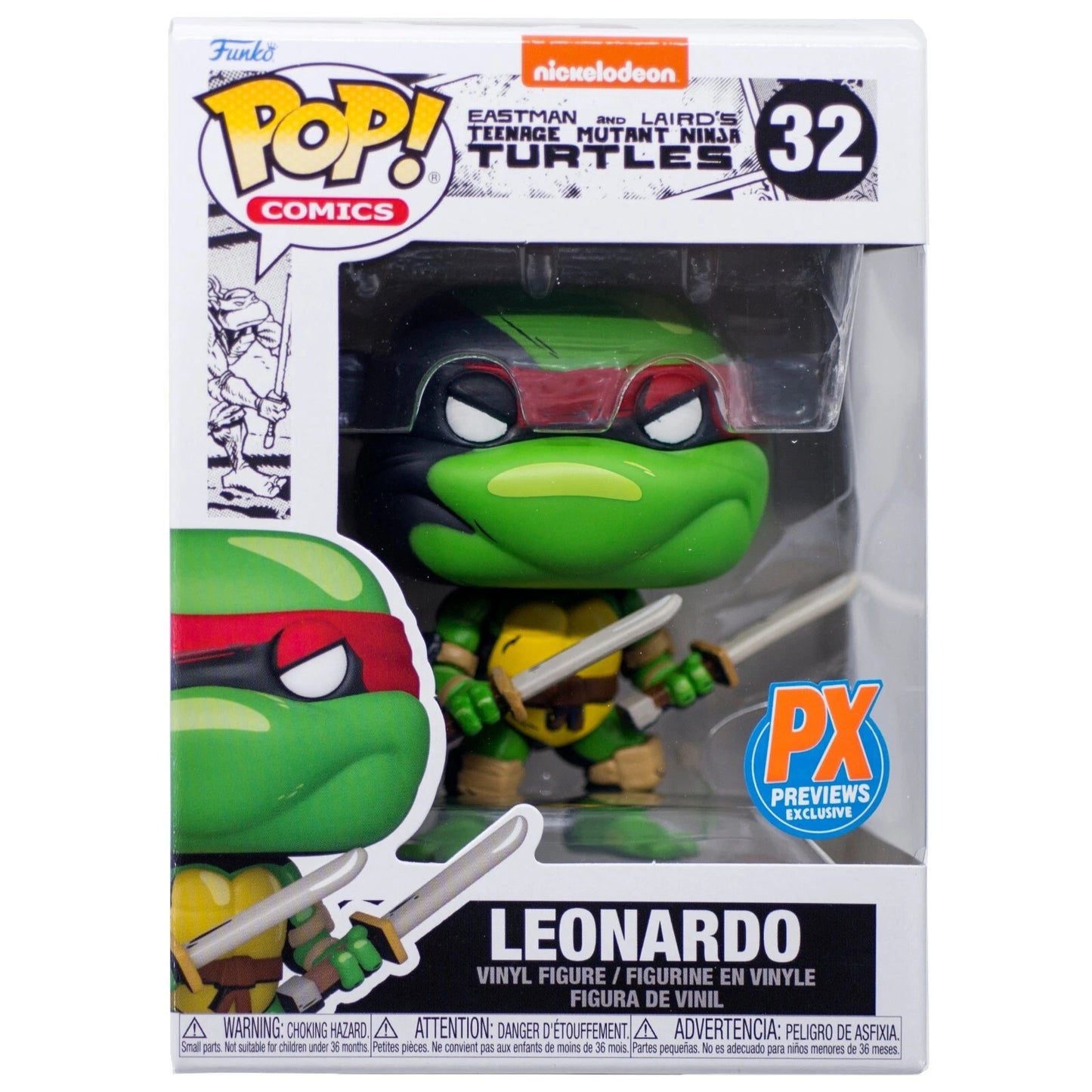 Funko Pop! Comics: Teenage Mutant Ninja Turtles - Leonardo #32 - Exclusive