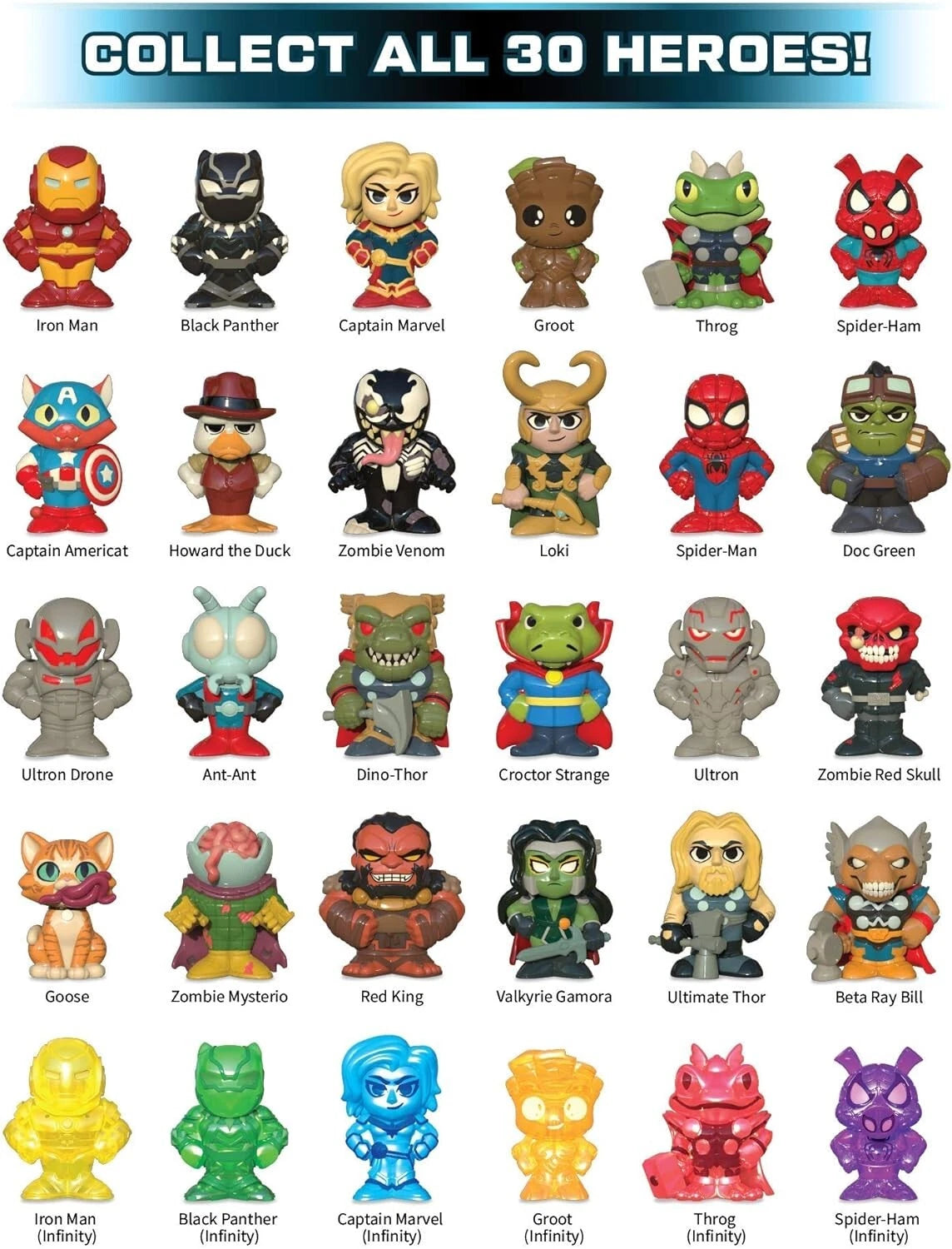 FUNKO MARVEL BATTLEWORLD BATTLE BALL CASE MYSTERY OF THE THANOSTONE 16 PCS