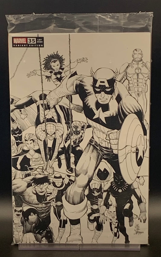 FANTASTIC FOUR #35 B&W ONE/STORE VARIANTS - 2 Geeks Comics
