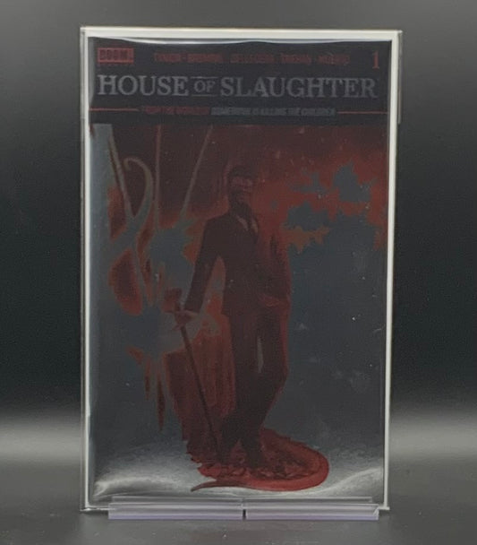 HOUSE OF SLAUGHTER #1 2ND PTG BLOOD RED FOIL THANK YOU VARIANT COVER - 2 Geeks Comics