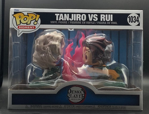 POP MOVIE MOMENT DEMON SLAYER TANJIRO VS RUI VIN FIG - 2 Geeks Comics