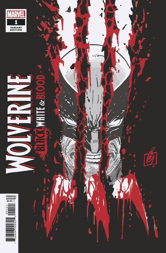 WOLVERINE BLACK WHITE BLOOD #1 (OF 4) GARNEY VAR - 2 Geeks Comics