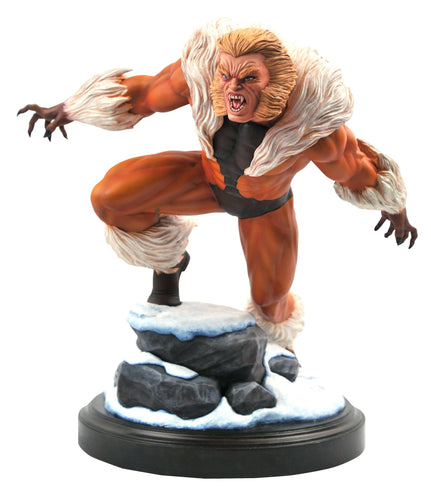 MARVEL PREMIER COLLECTION SABRETOOTH STATUE - 2 Geeks Comics