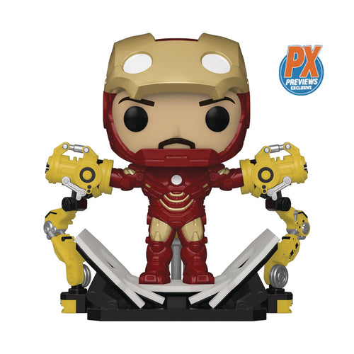 POP IRON MAN 2 IRON MAN MKIV W/GANTRY PX GID DLX - 2 Geeks Comics