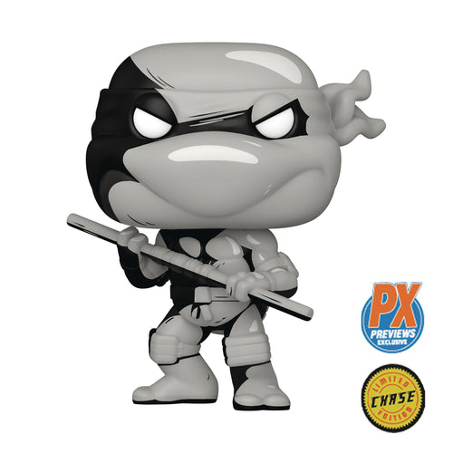 POP COMICS TMNT DONATELLO PX VINYL FIGURE B&W CHASE - 2 Geeks Comics