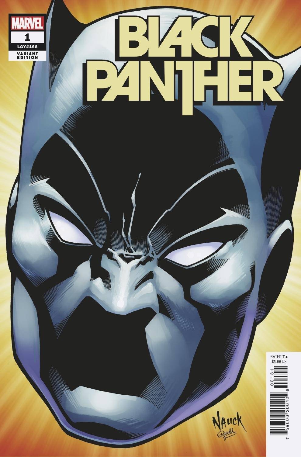 BLACK PANTHER #1 NAUCK HEADSHOT VAR - 2 Geeks Comics